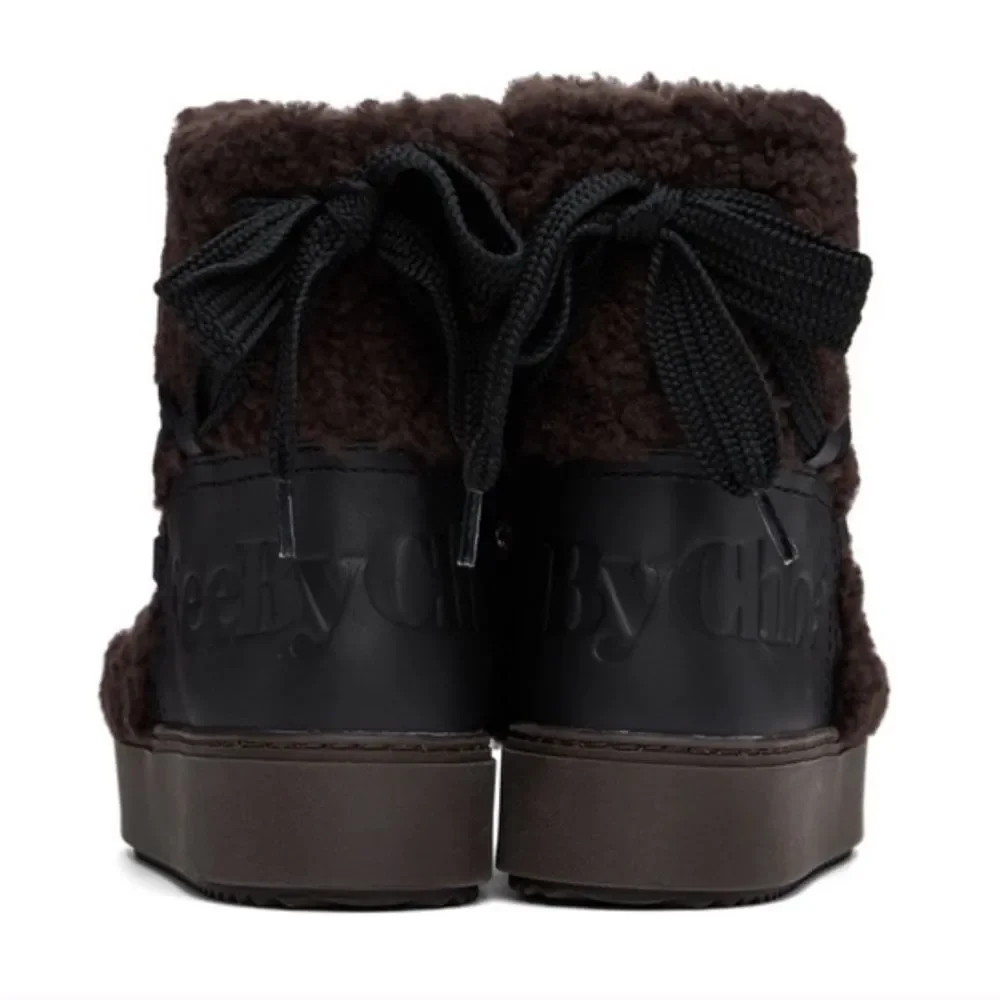 SEE BY CHLOE Brown Charlee Ankle Boots - Picture 12 of 15